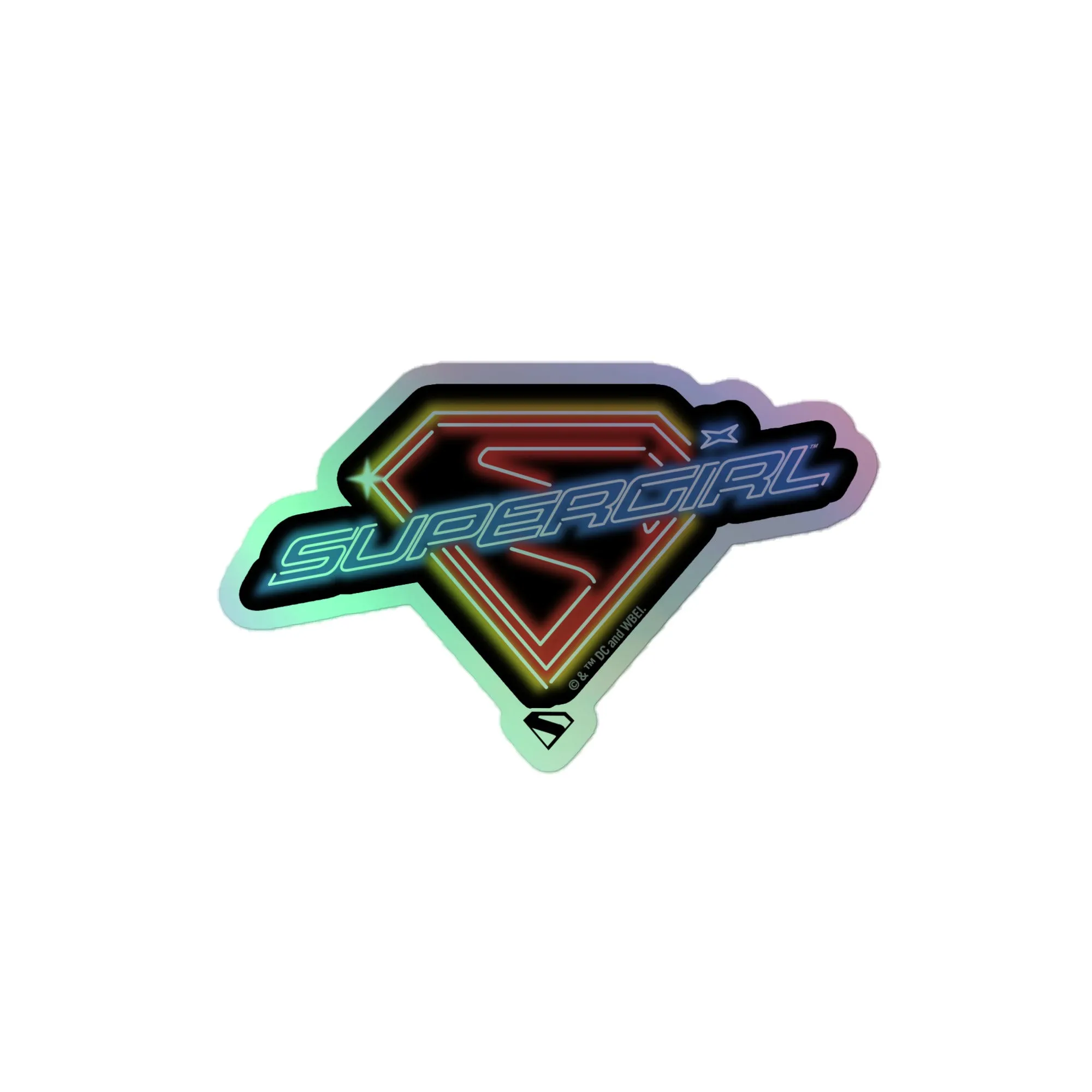 SUPERGIRL (2026 Movie) Holographic Sticker Neon Logo sold by DC Comics product image thumbnail 2