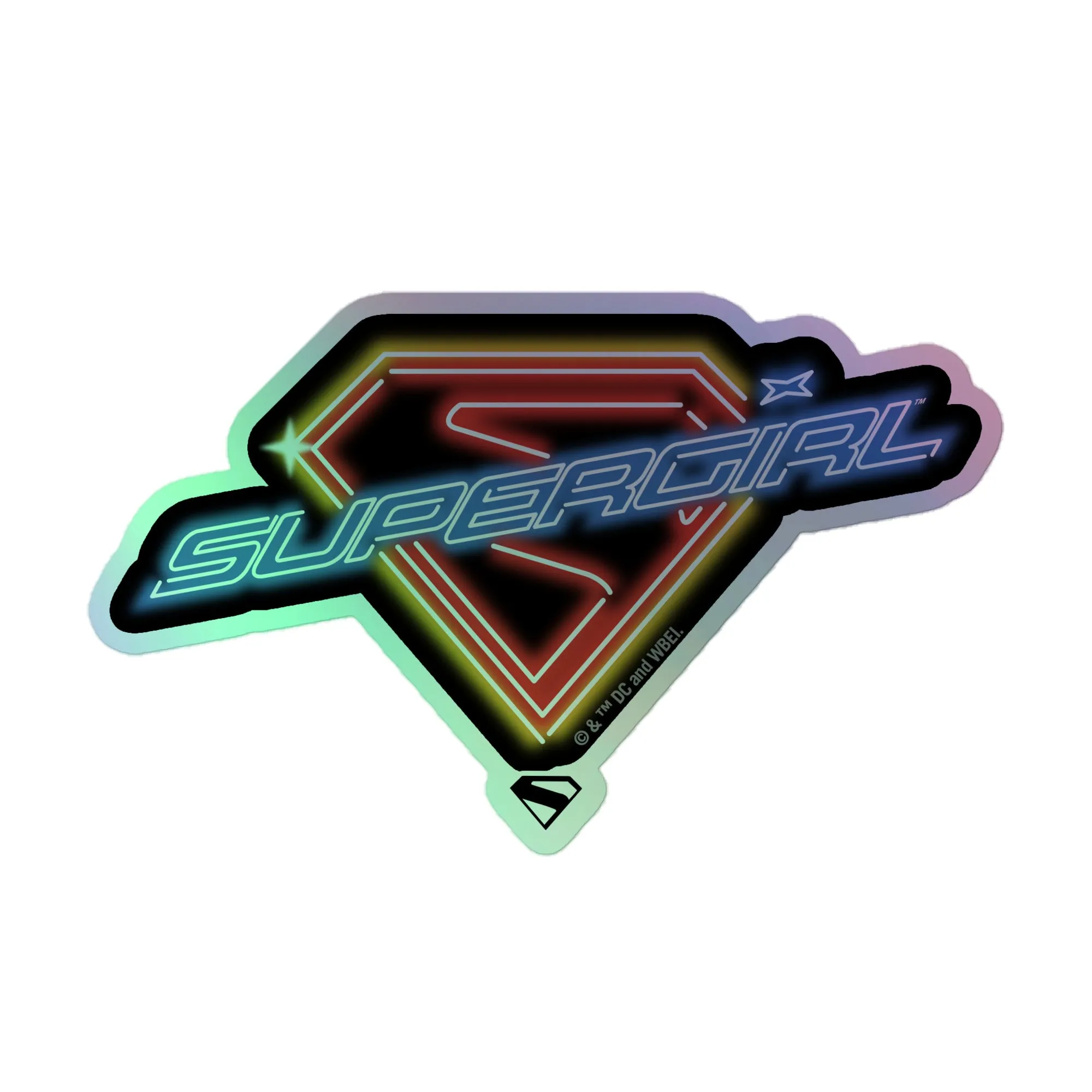SUPERGIRL (2026 Movie) Holographic Sticker Neon Logo sold by DC Comics
