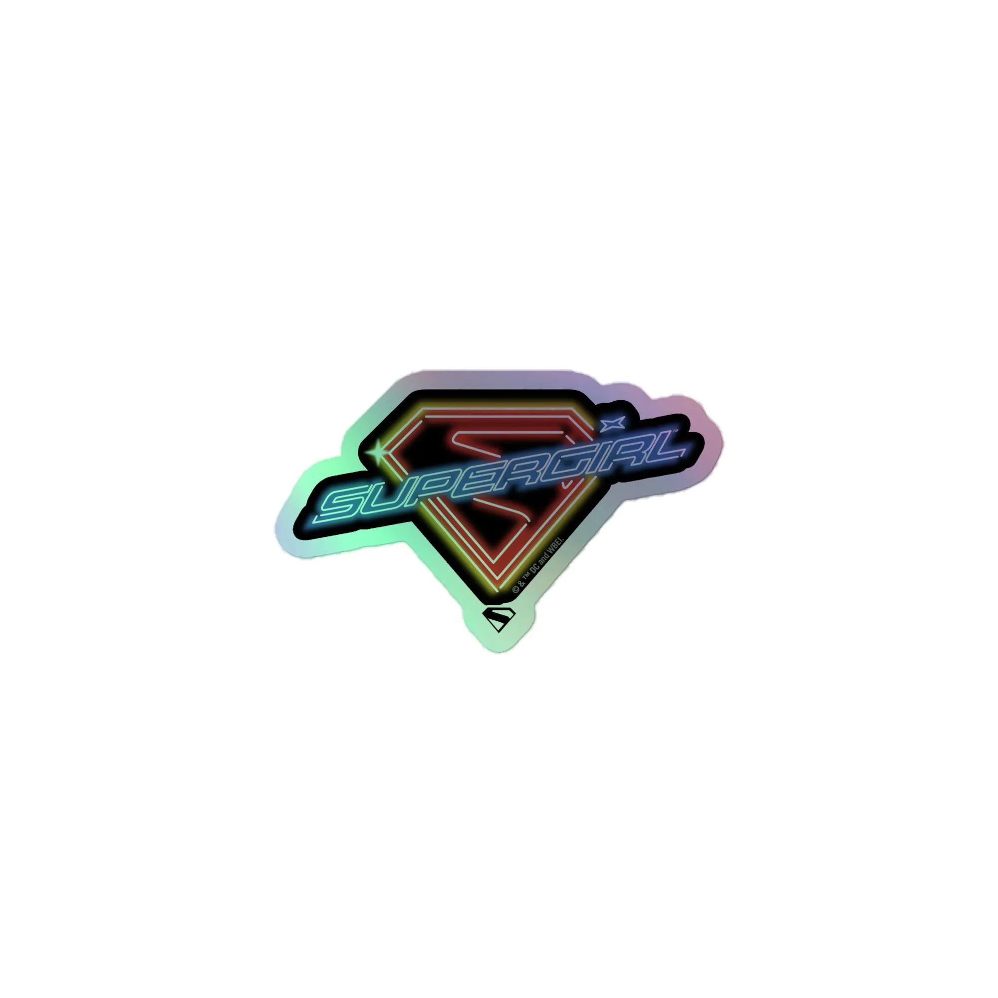 SUPERGIRL (2026 Movie) Holographic Sticker Neon Logo sold by DC Comics product image thumbnail 3
