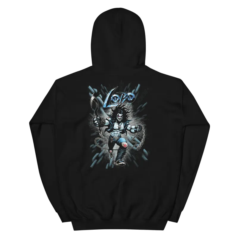 LOBO Embroidered Hoodie The Main Man Classic '90s made by DC Comics