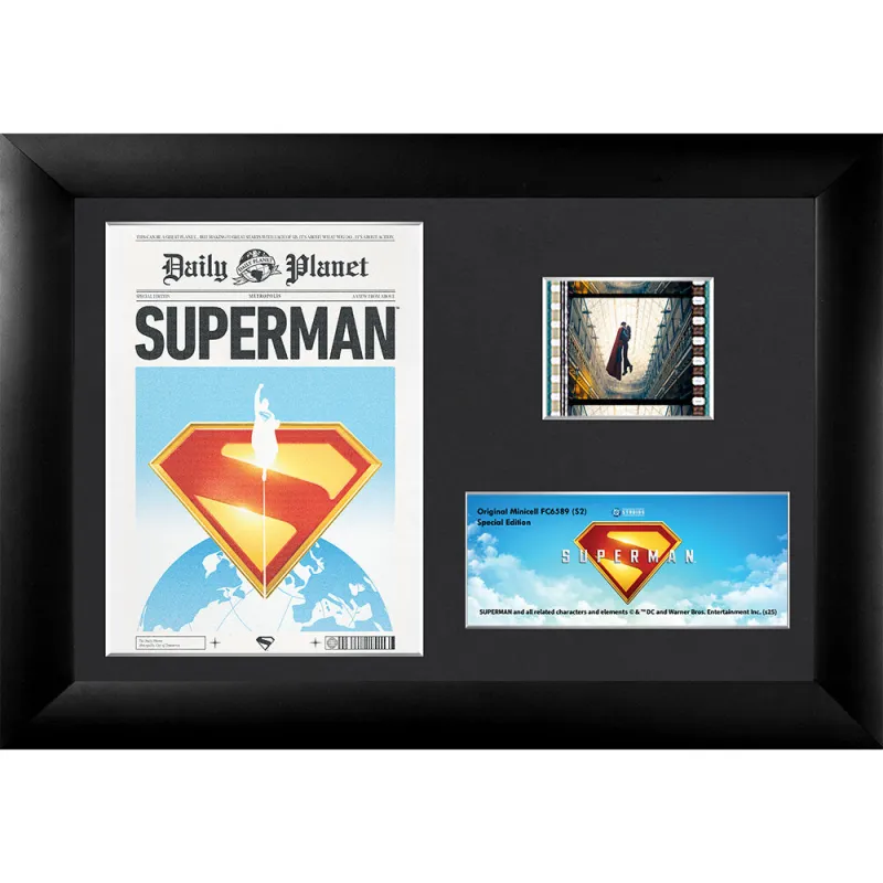 SUPERMAN (2025 Movie) Daily Planet Minicell FilmCells™ Framed Desktop Presentation made by DC Comics