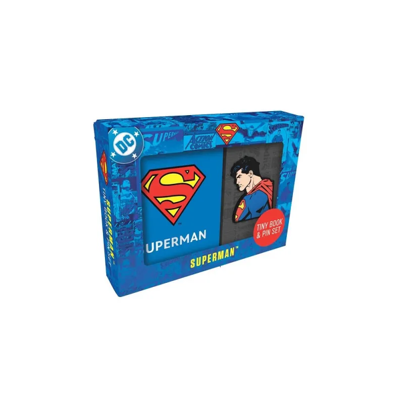 DC: Superman Tiny Book and Pin Set made by DC Comics