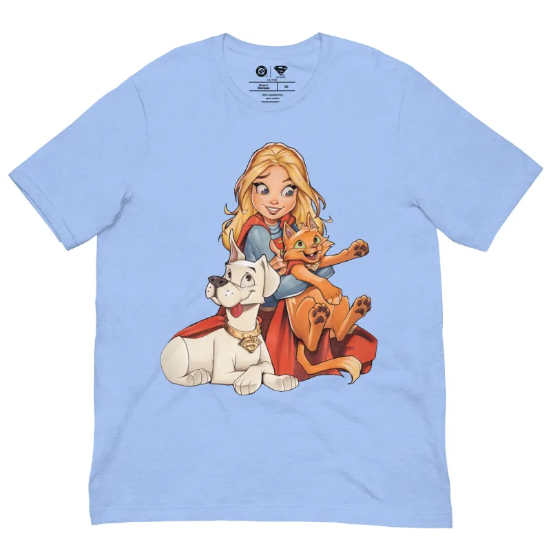 SUPERGIRL T-shirt Krypto & Streaky made by DC Comics