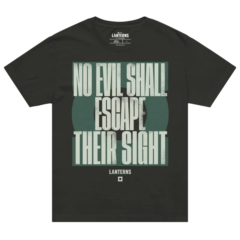 LANTERNS T-shirt No Evil Shall Escape Their Sight T-shirt made by DC Comics