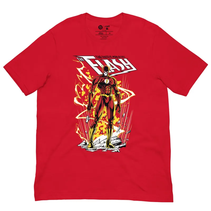 THE FLASH T-shirt Fastest Man Alive made by DC Comics