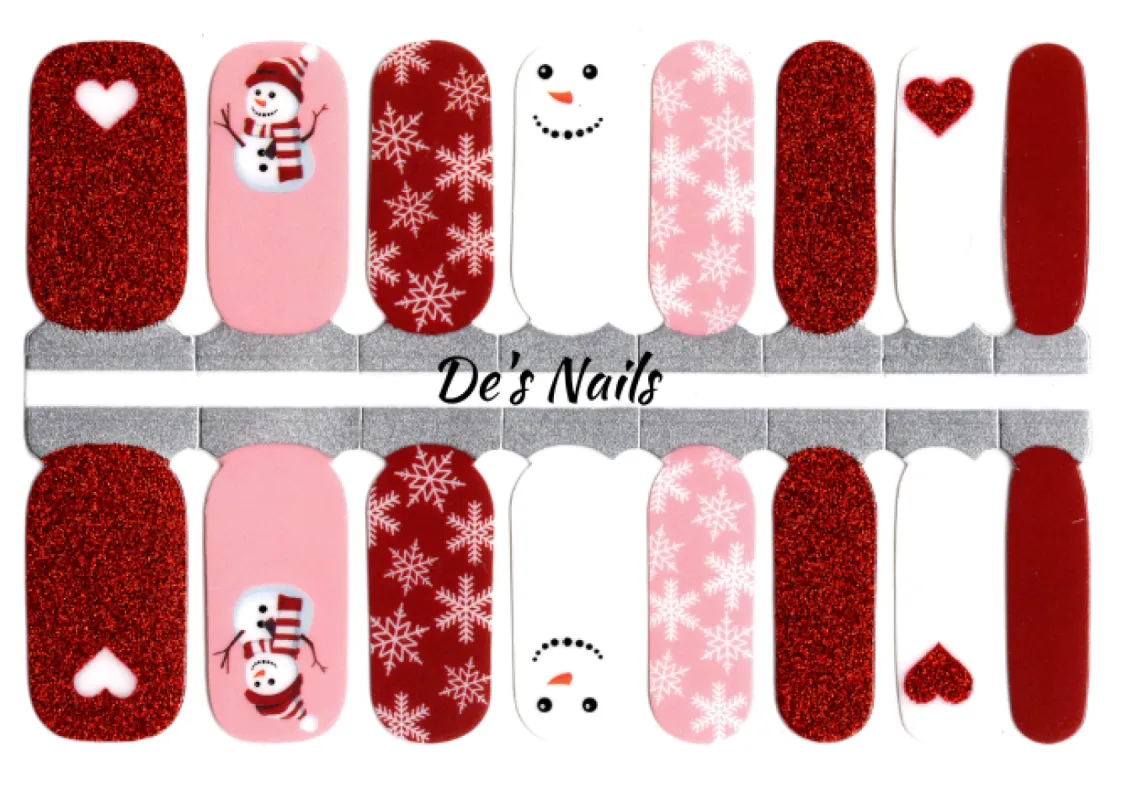 Snow Girl Surprise- Nail Polish Wraps sold by De's Nails