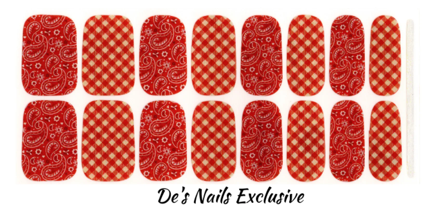 Most Wanted - De’s Nails Exclusive Premium Nail Polish Wraps sold by De's Nails