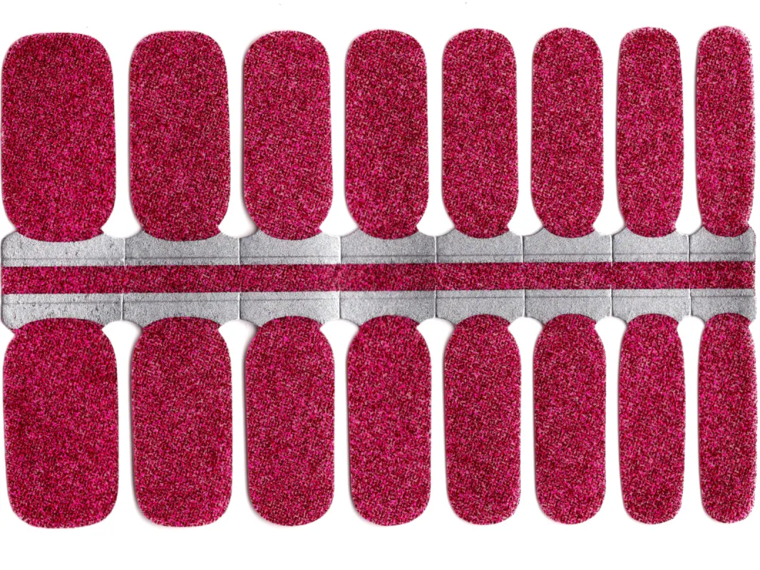 Fushia Sparkle - Nail Polish Wraps sold by De's Nails