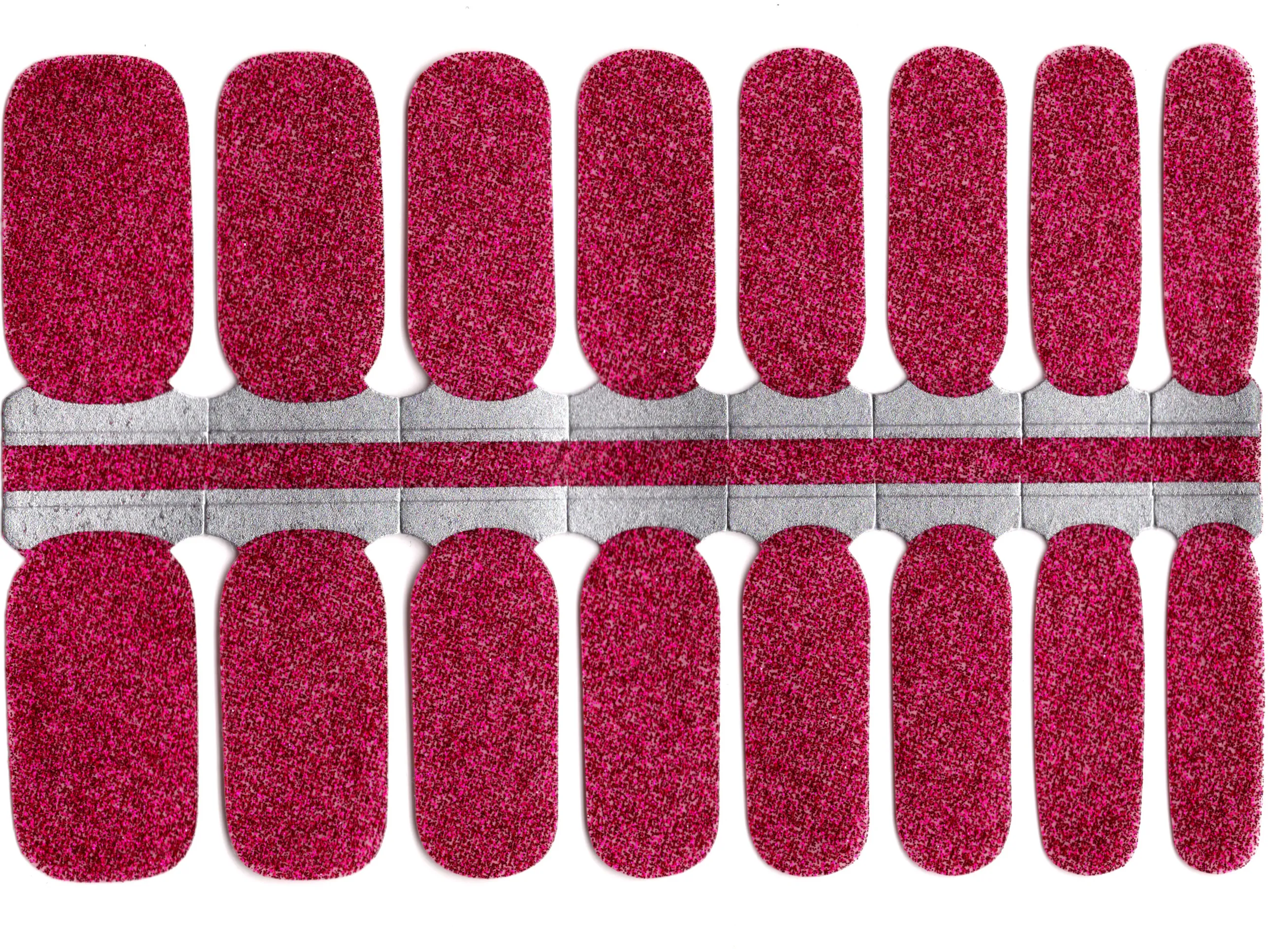 Fushia Sparkle - Nail Polish Wraps sold by De's Nails