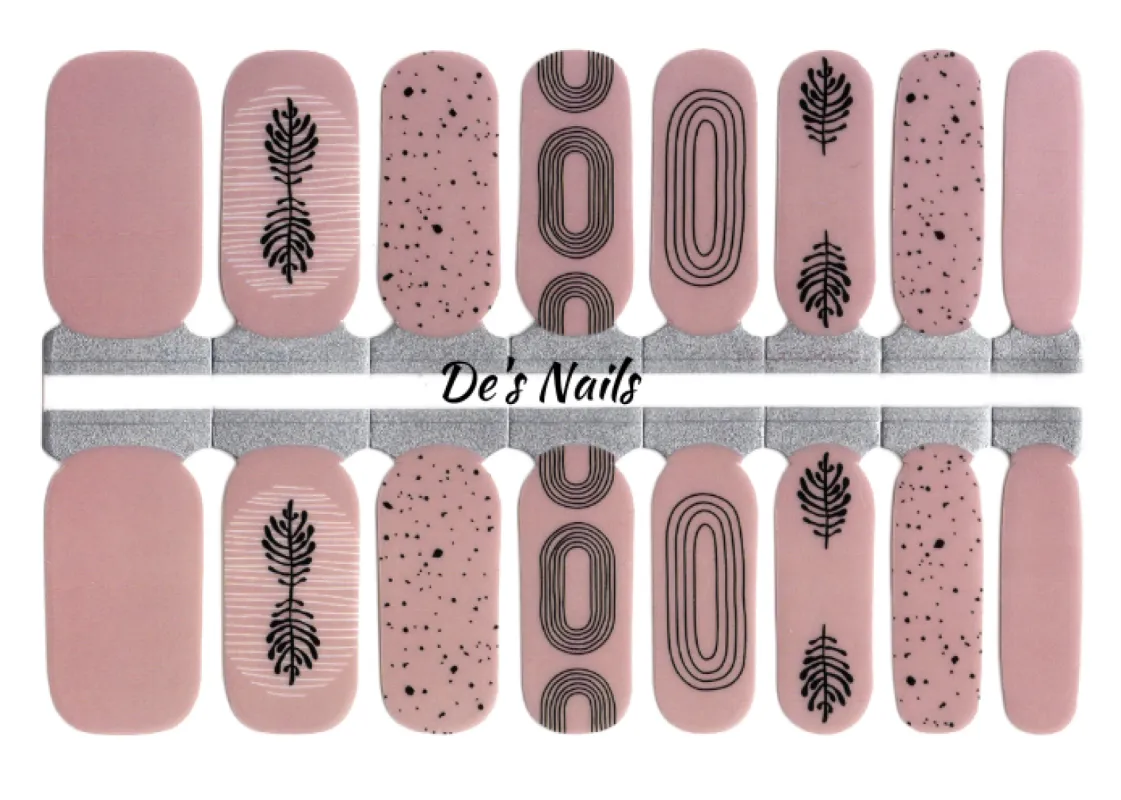 Sketchy Mauve - Nail Polish Wraps sold by De's Nails