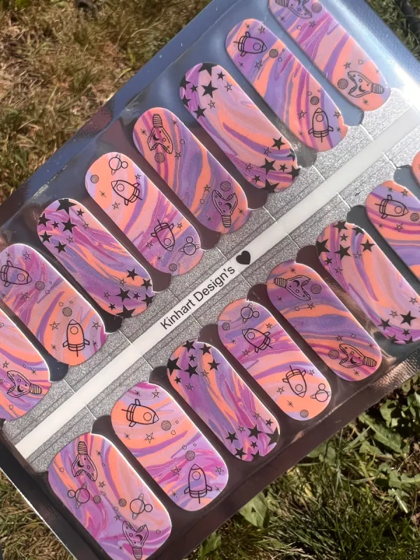 Infinity and Beyond - Designer Nail Polish Wraps sold by De's Nails