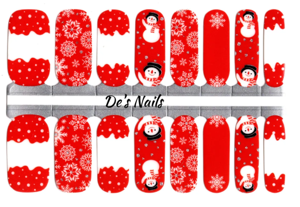 Hello from the Snow- Nail Polish Wraps sold by De's Nails