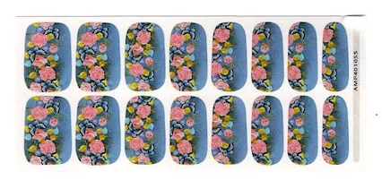 Rosey Butterfly - Premium Nail Polish Wraps sold by De's Nails