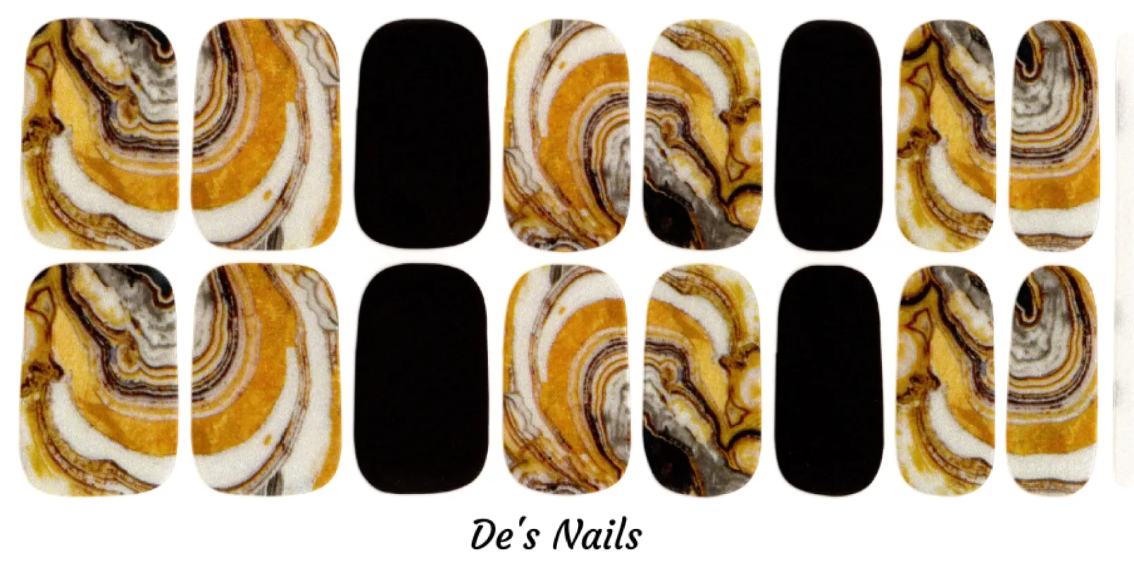 Gracious - De’s Nails Exclusive Premium Nail Polish Wraps sold by De's Nails