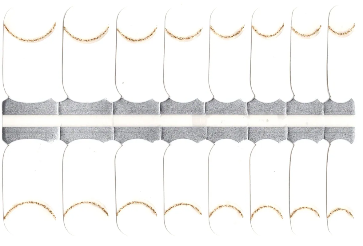 Glitzy Tip - Clear Overlay Nail Polish Wraps sold by De's Nails