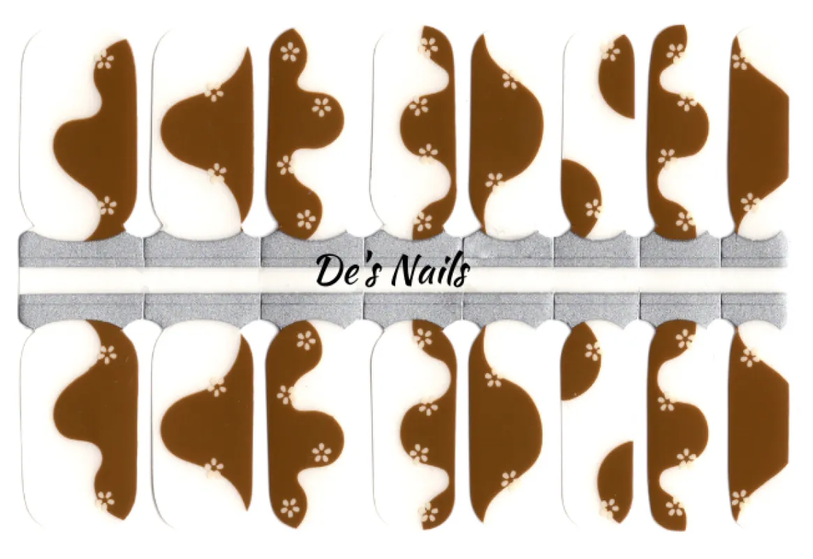 Chocolate Dipped - Clear Overlay - Nail Polish Wraps sold by De's Nails