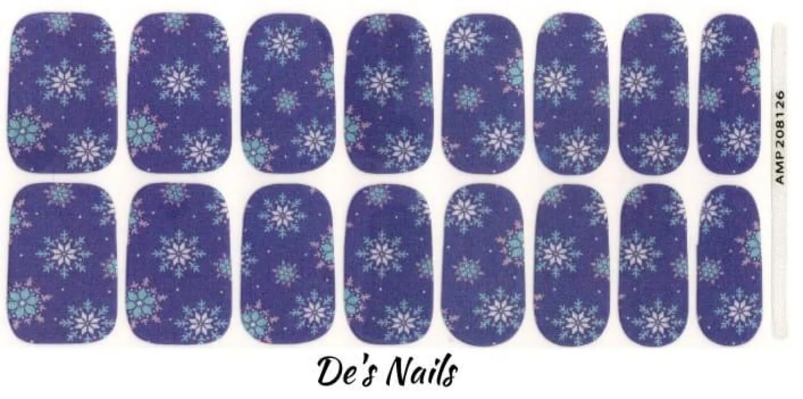 Snow Drift - Premium Nail Polish Wraps sold by De's Nails