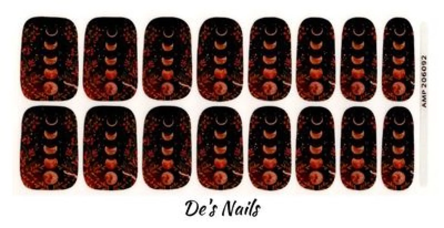 Moon Cycle - Premium Nail Polish Wraps sold by De's Nails