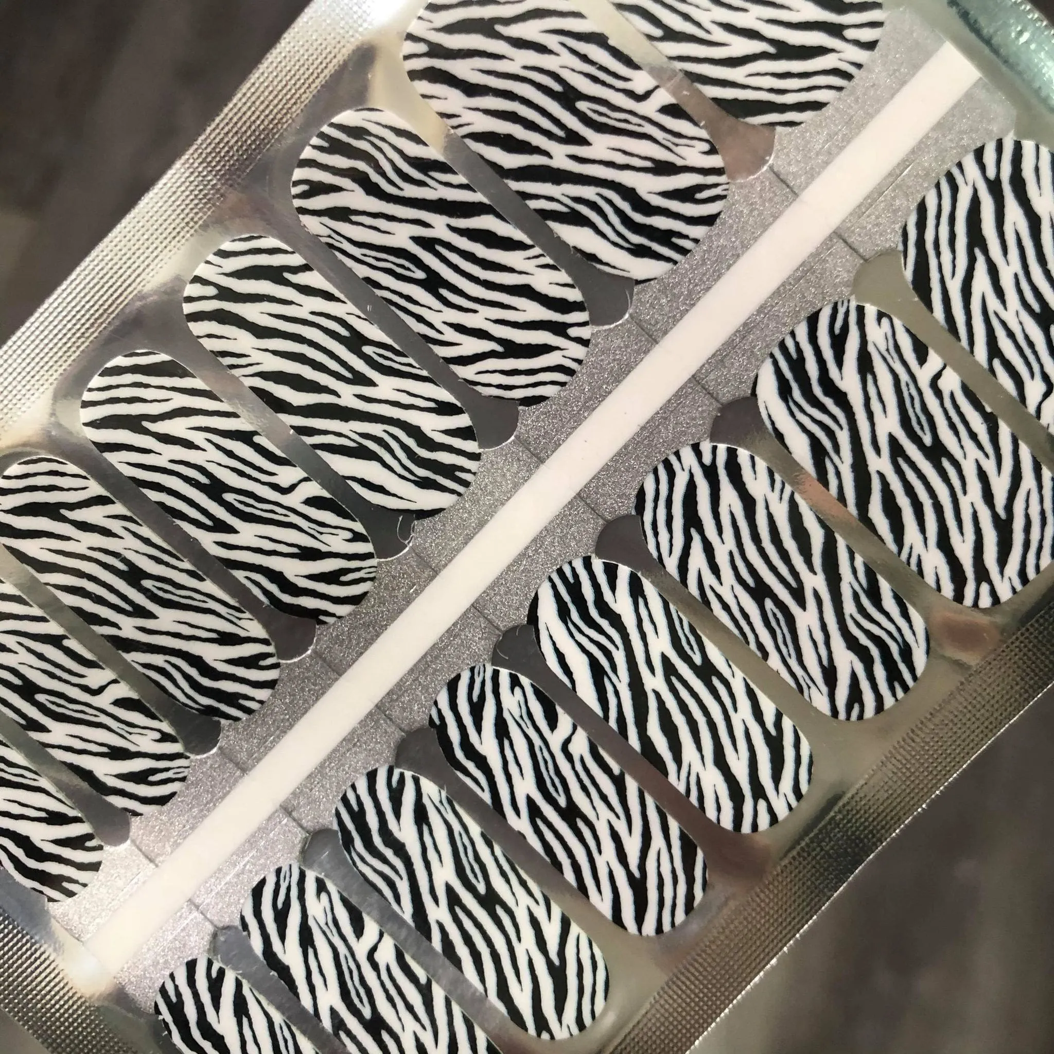 Zebra - Clear Overlay Nail Polish Wraps sold by De's Nails product image thumbnail 2
