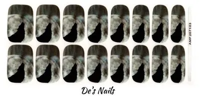 Moon Howler - Premium Nail Polish Wraps sold by De's Nails