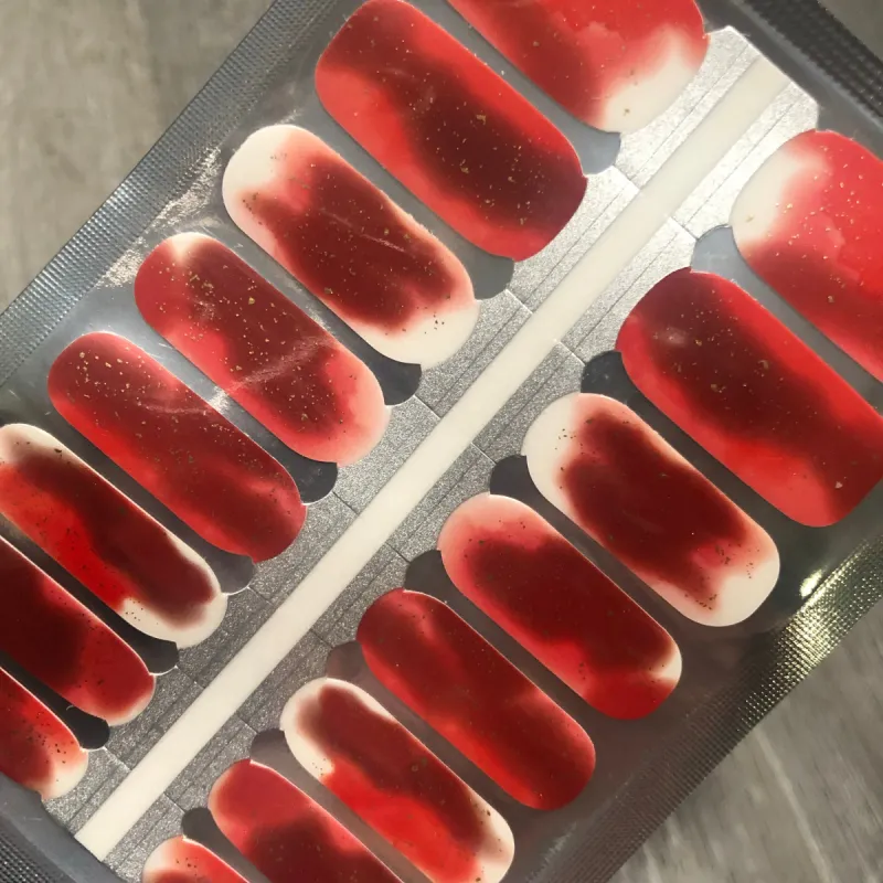 Rosy Red Overlay sold by De's Nails