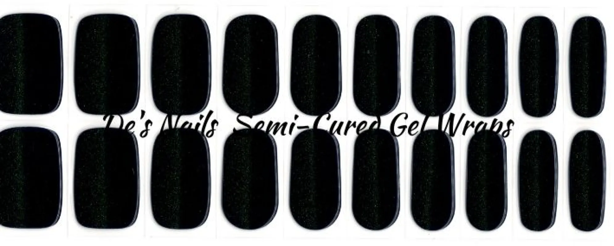 Night Glitz  - Semi-Cured Gel Nail Wraps sold by De's Nails