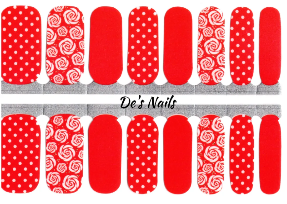 Beauty and the Polka Dot - Nail Polish Wraps sold by De's Nails