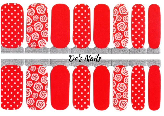 Beauty and the Polka Dot - Nail Polish Wraps sold by De's Nails