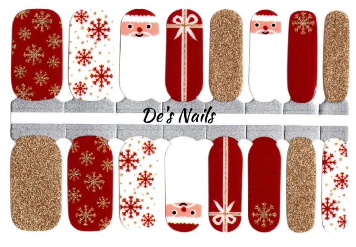 Santa's Tipsy - Nail Polish Wraps sold by De's Nails