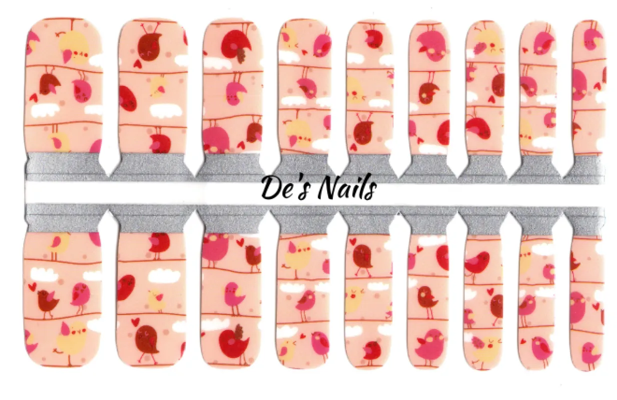 Tweet Tweet Petite  - Nail Polish Wraps sold by De's Nails