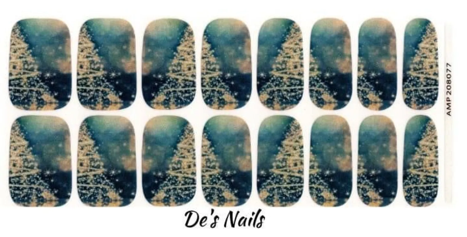 Christmas Magic - Premium Nail Polish Wraps sold by De's Nails