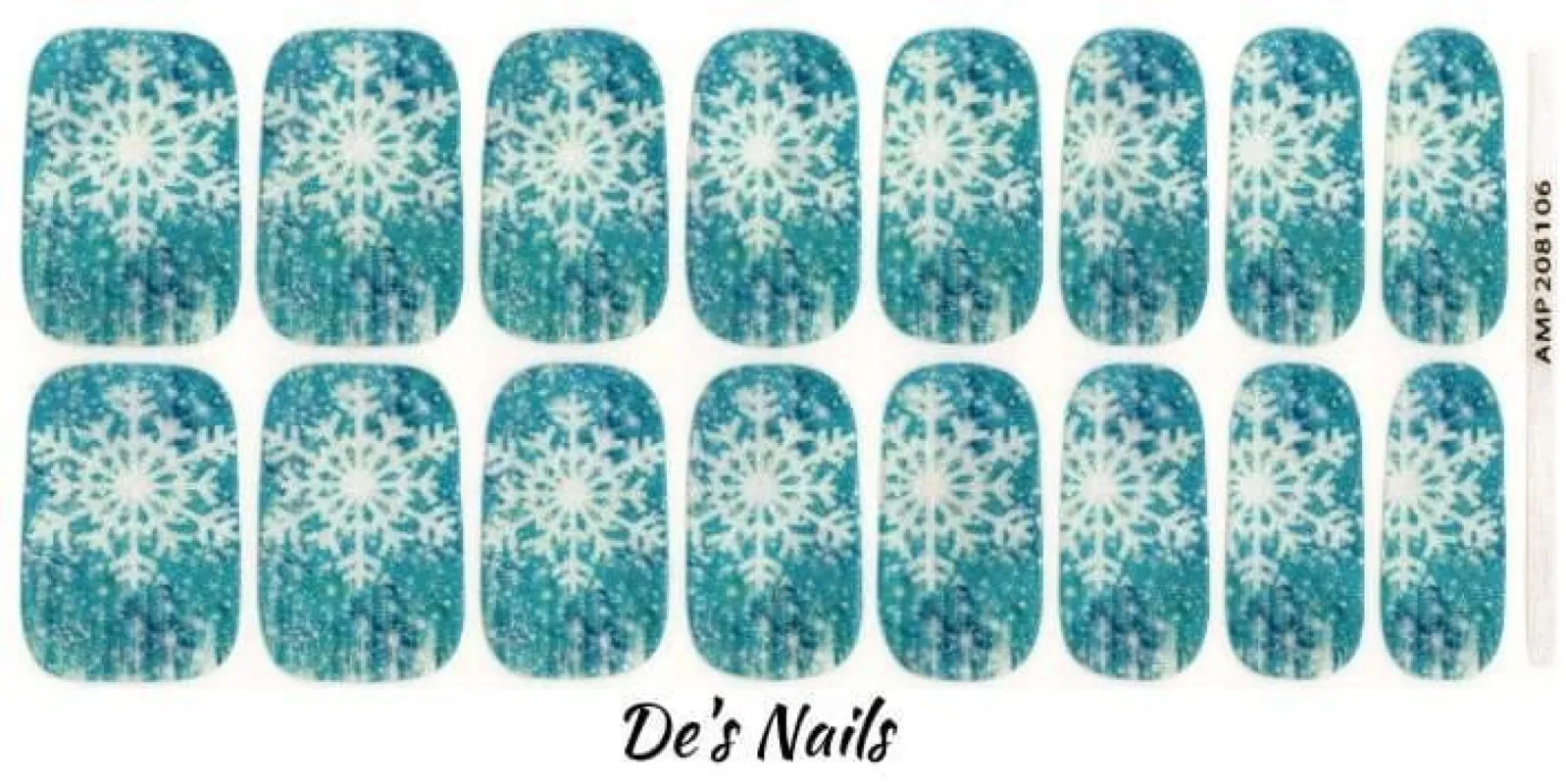 Ice Storm- Premium Nail Polish Wraps sold by De's Nails