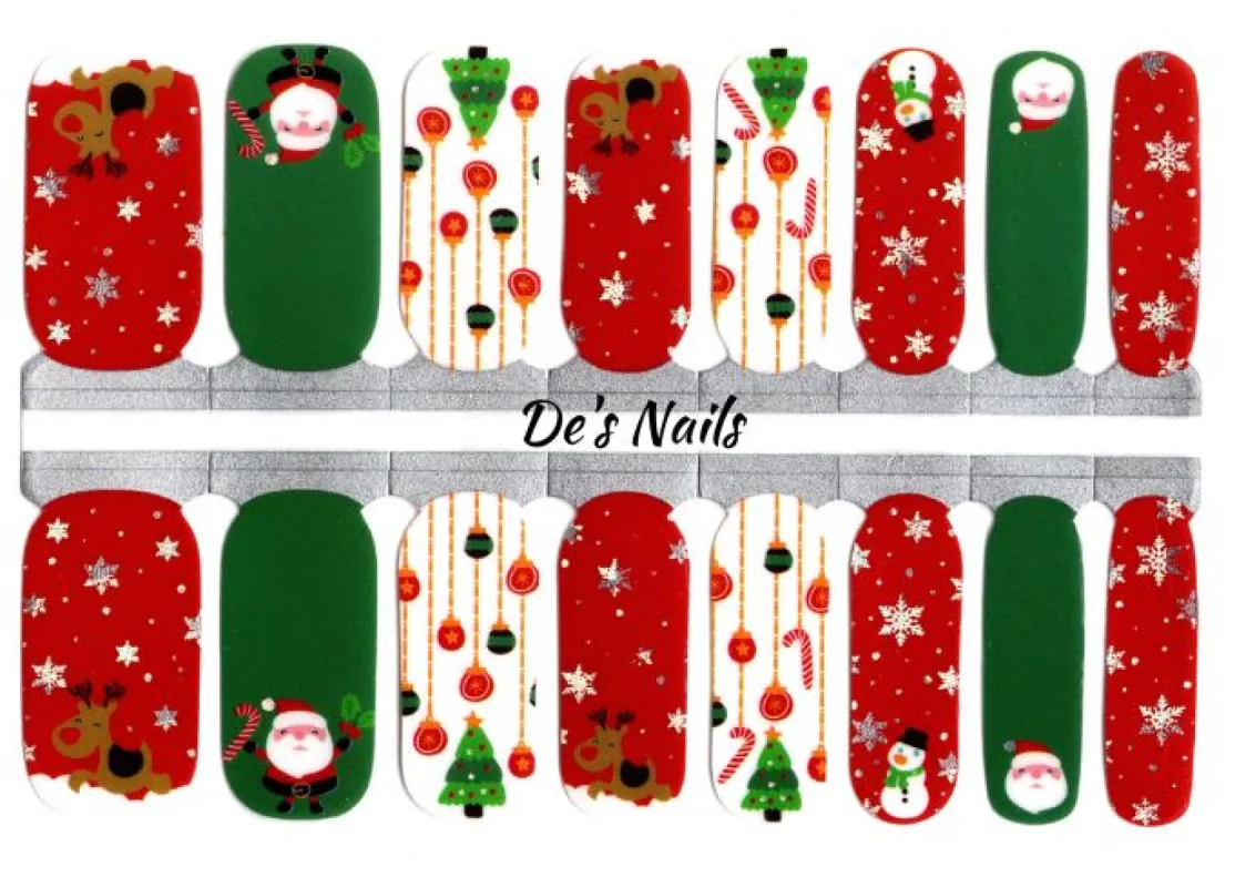 Jingle Bells - Nail Polish Wraps sold by De's Nails