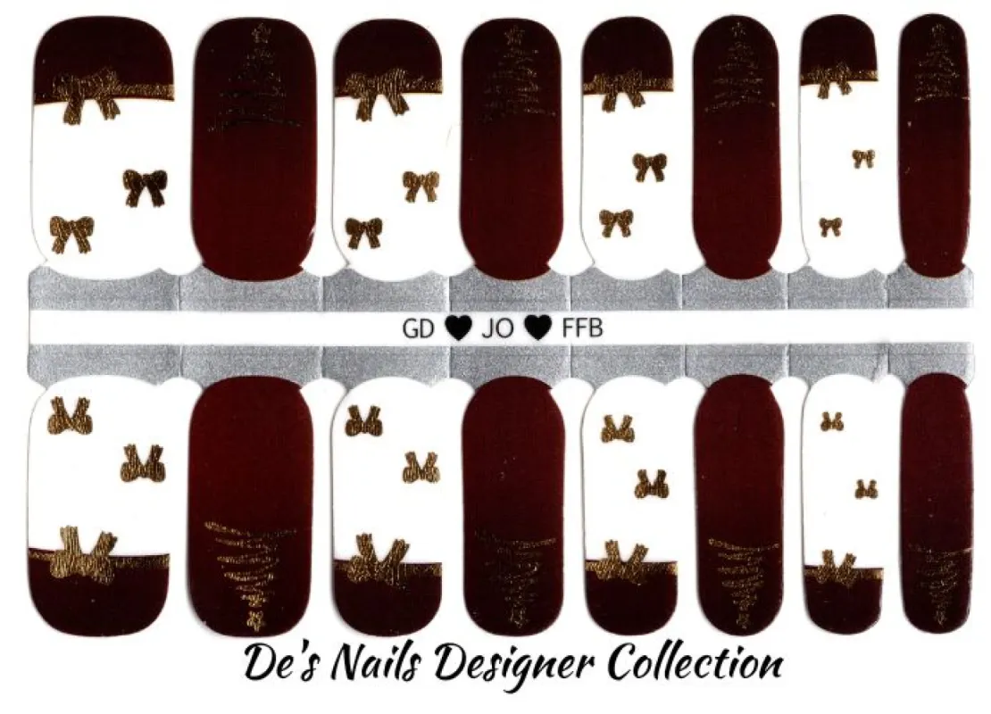 Wrapped in Joy - Designer Nail Polish Wraps sold by De's Nails