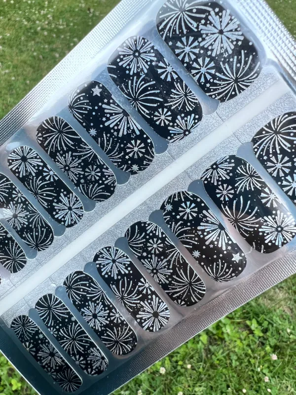 Fireworks Holo  -  Nail Polish Wraps sold by De's Nails