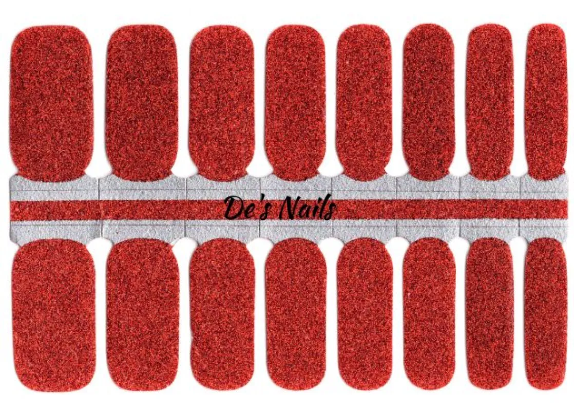 Copper Sparkle - Nail Polish Wraps sold by De's Nails