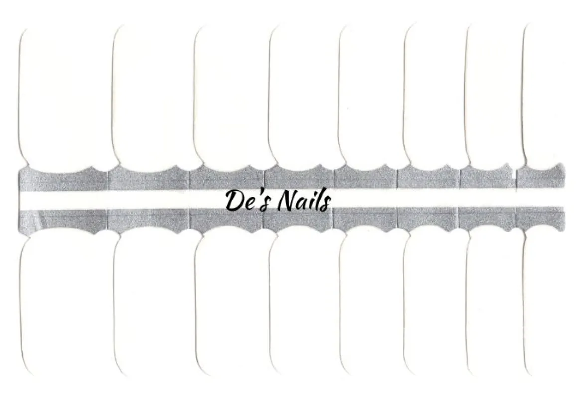 Pearly White - Nail Polish Wraps sold by De's Nails