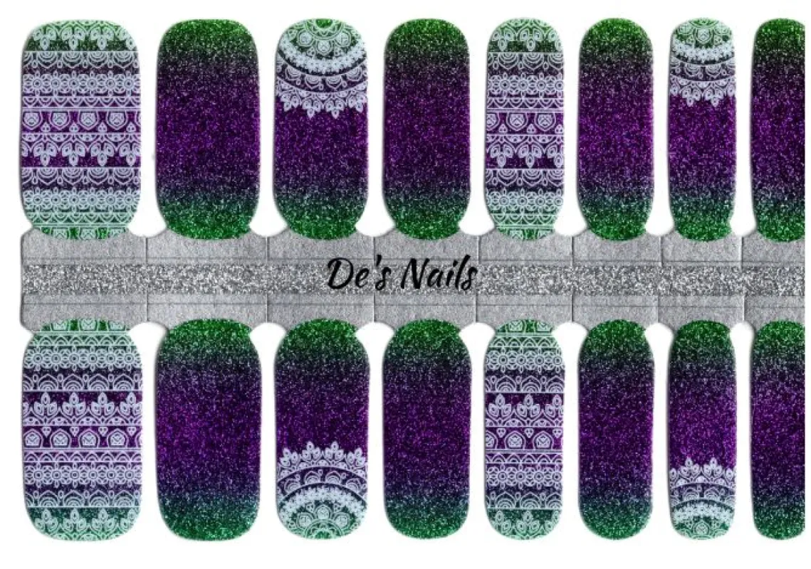 Goddess of Glitter - Nail Polish Wraps sold by De's Nails