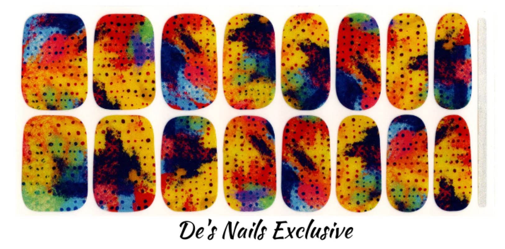 Dot to be Hot - De’s Nails Exclusive Premium Nail Polish Wraps sold by De's Nails
