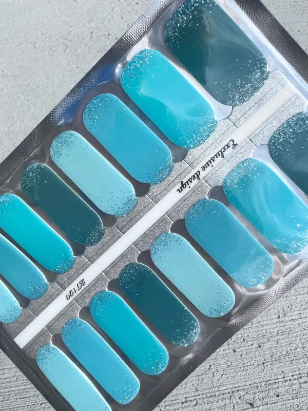 Ocean Bling - Designer Nail Polish Wraps sold by De's Nails
