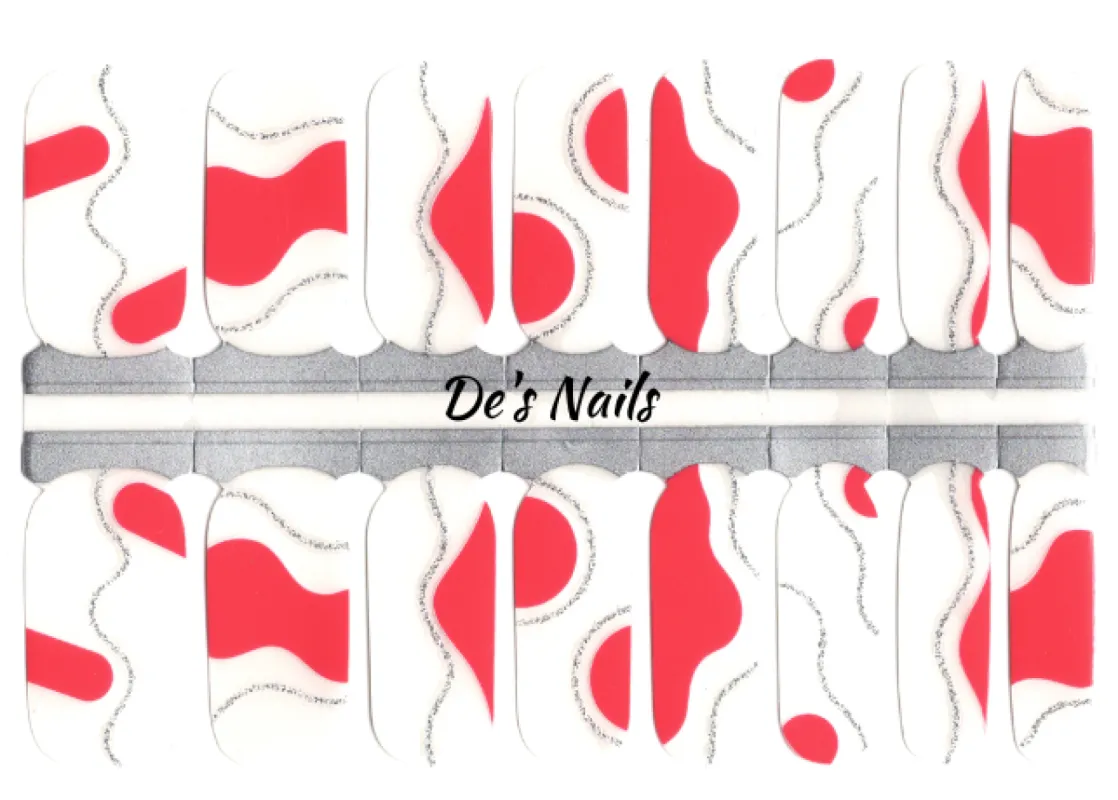 Coralline - Clear Overlay  - Nail Polish Wraps sold by De's Nails