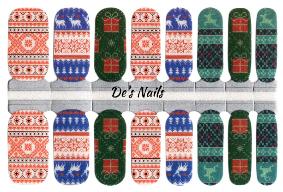 Sweater Time  - Nail Polish Wraps sold by De's Nails