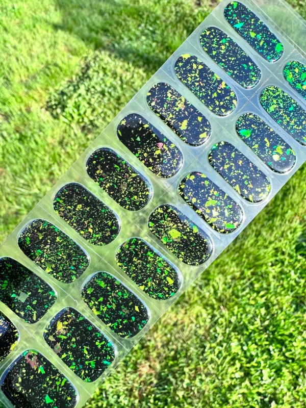 Funky Flakes - Semi-Cured Gel Nail Wraps sold by De's Nails
