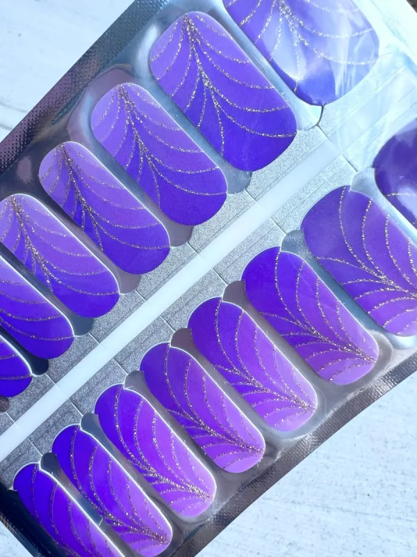 Wave me Purple - Nail Polish Wraps sold by De's Nails