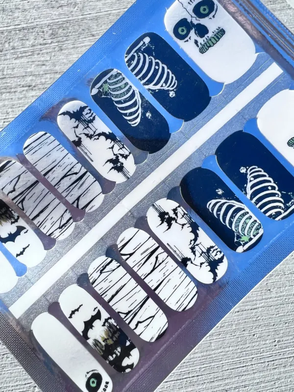 Dem Bones - Nail Polish Wraps sold by De's Nails