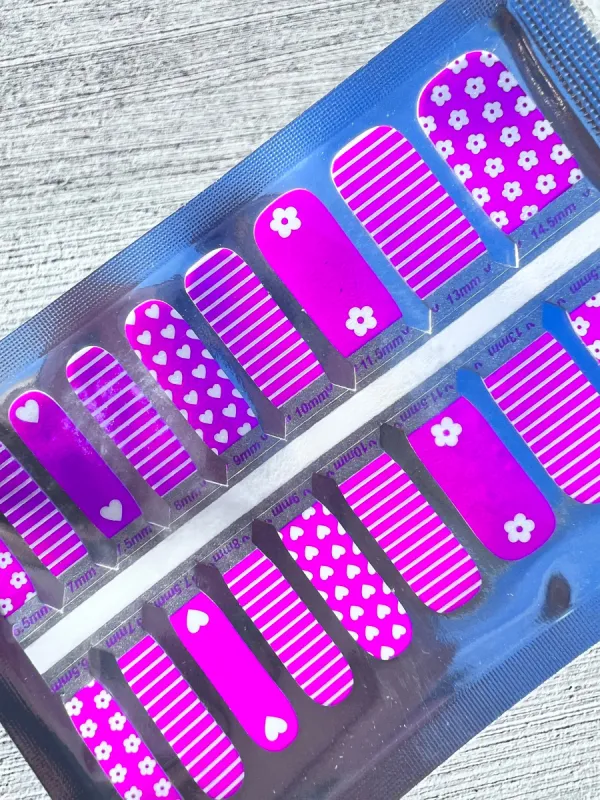 Hello Pinky  - Petite  Nail Polish Wraps sold by De's Nails