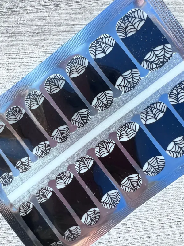 Widows Webs  - Clear Overlay  Nail Polish Wraps sold by De's Nails