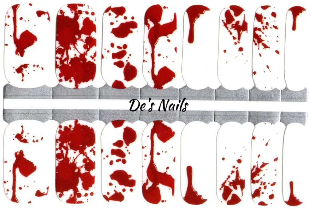 Bloody Gorgeous  - Nail Polish Wraps sold by De's Nails