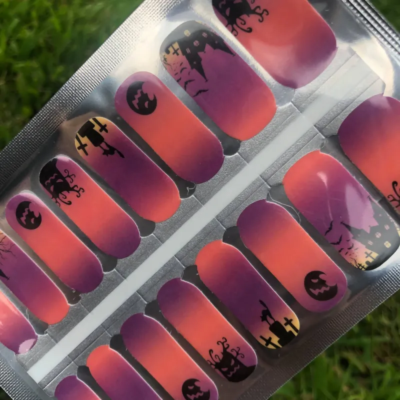 Halloween Town Nail Polish Wraps sold by De's Nails