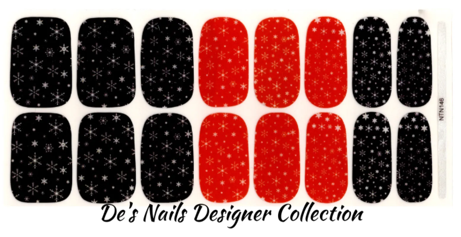 Winter Sky  - Designer Premium Nail Polish Wraps sold by De's Nails